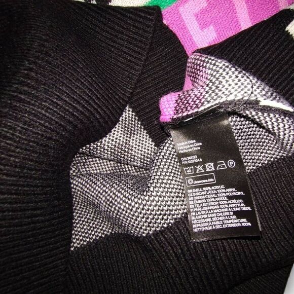 H&M Womens Sweater Set Sz Medium Black Sleeveless Vest Skirt Hippie Y2K Gothrock - Picture 7 of 13